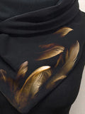 Feather Casual Print Scarf