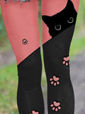 Cat Casual Print Leggings