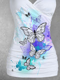 Women's Beautiful Art Butterfly Print Tank Top