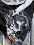 Butterfly Wolf Warm Scarf