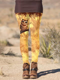 Women's Owl Casual Print Leggings