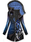 Women's Streamer Art Print Sweatjacke