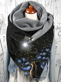 Cat Print Casual Scarves and Shawls