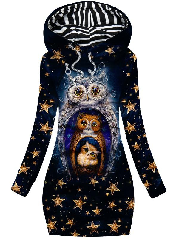 Women's Owl Art Casual Sweatshirt