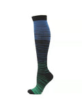 Men's And Women's Autumn Winter Gradient Mixed Color Sports Socks