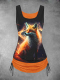 Women's Fox Art Design Tank Top