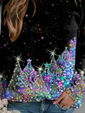 Women's Christmas Tree Casual  Sweatshirt