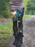 Sparkling Butterfly Casual Print Leggings