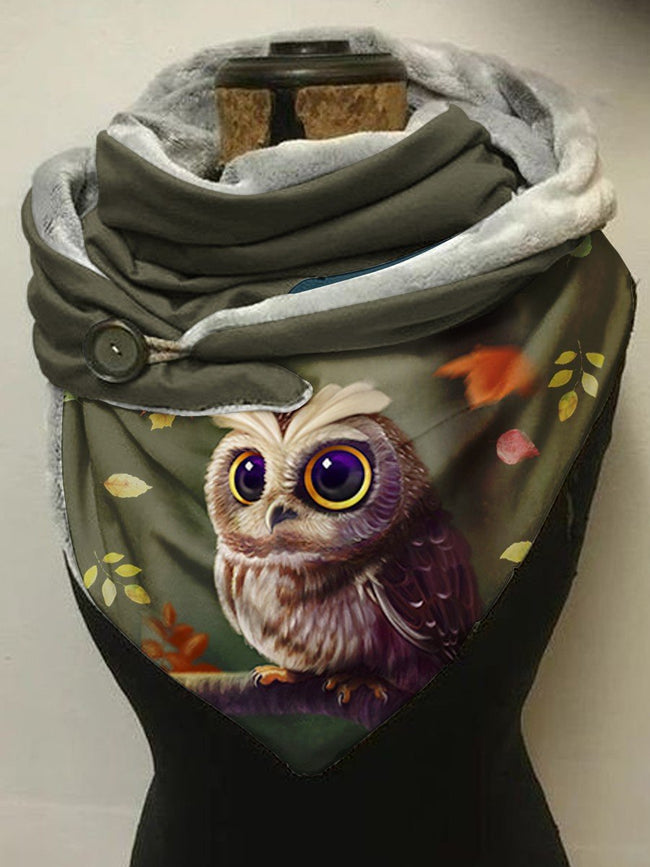 Forest Owl Casual Scarf and Shawl