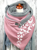 Women's Butterfly Print Casual Scarf and Shawl