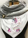 Ladies Scarf Color Dandelion Printing Warm Baste Tocus+