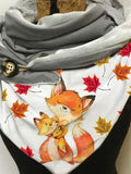 Maple Squirrel Print Casual Scarf and Shawl