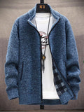 Men's Add Velvet Thickened Casual Sweater Jacket