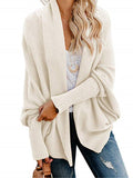 Women's Solid Color Comfortable Sweater Cardigan Jacket