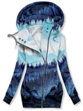 Women's Mountain Art  Print Hoodie