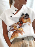 Women's Cotton Fox Casual Top