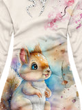 Women's Squirrel Casual Sweatshirt