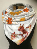 Women's Squirrel Print Casual Wrap Scarf