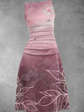 Women's Floral Art Design Maxi Dress