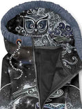 Women's Owl Print Sweatjacke