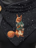 Christmas Squirrel Casual Scarf