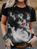 Punk Skull Art Casual T-Shirt