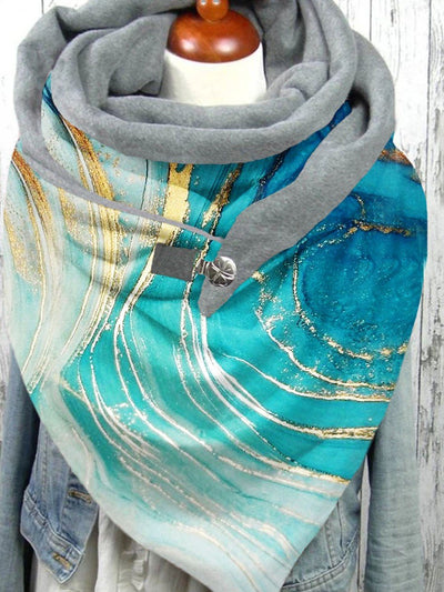 Marble Print Casual Scarves and Shawls