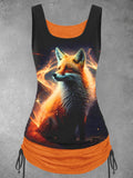 Women's Fox Art Design Tank Top