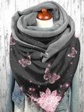 Butterfly Floral Casual Print Scarf