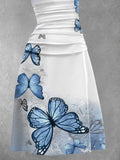 Women's Butterfly Artistic Maxi Dress