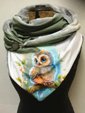 Owl Casual Print Scarf