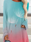 Women's Gradient Dandelion Casual Top