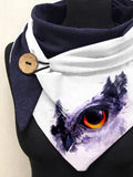 Owl Forest Art Print Casual Scarf