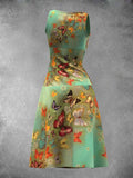 Women's Summer Vintage Butterfly Maxi Dress