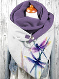 Dragonfly Print Cozy Warm Scarf