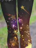 Shining Starry Casual Print Leggings