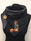 Christmas Squirrel Casual Scarf