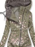 Women's Dandelion Art Print Sweatjacke