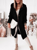 Ladies Hooded Knitted Commuter Loose Cardigan