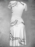 Women's Summer Vintage Owl Print Long Dress