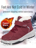 Women's Winter High Top Non-slip Soft Bottom Plus Velvet Warm Middle-aged And Elderly Outdoor Snow Boots