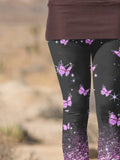 Women's Casual Butterfly Print Leggings