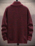 Men's Add Velvet Thickened Casual Sweater Jacket