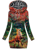 Women's Art Fox Casual Sweatshirt