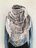 Women's Floral Print Casual Wrap Scarf