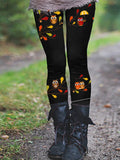 Women's Owl Print Casual Leggings