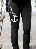 Women's Anchor Casual Tight Leggings