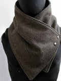 Vintage Check Fleece Thickened Scarf