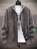 Men's Add Velvet Thickened Casual Sweater Jacket