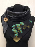 Ginkgo Leaf Gold Leaf Art Print Casual Scarf